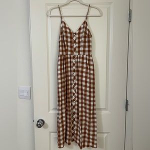 A New Day Gingham Midi Dress